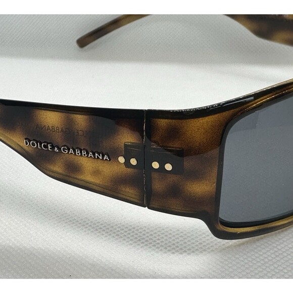 Dolce & Gabbana DG 6020 502/71 Sunglasses 61-15-125 Tortoise Shell Wrap Italy - Picture 7 of 11